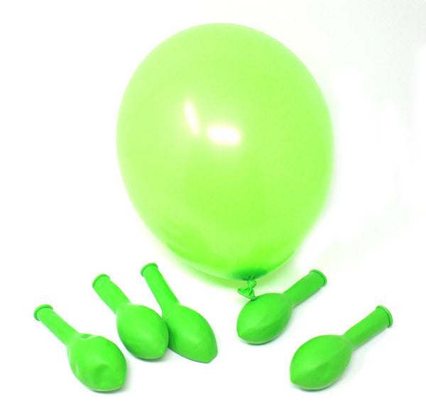 50 x Luftballons - apfelgrün / weiß
