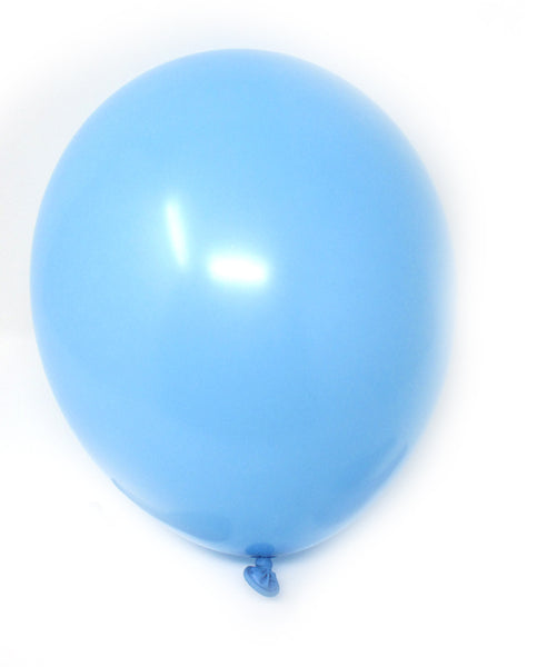 50 x Luftballons - hellblau / weiß