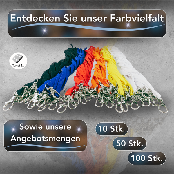Schlüsselbänder, blau mit Ausweishülle DIN A6 - im SET