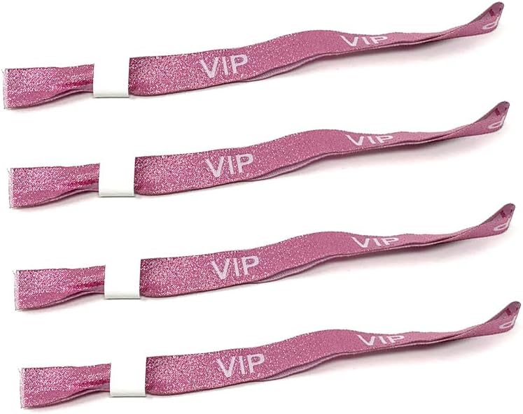 Twist4 VIP Stoff Einlassbänder - pink / weiß