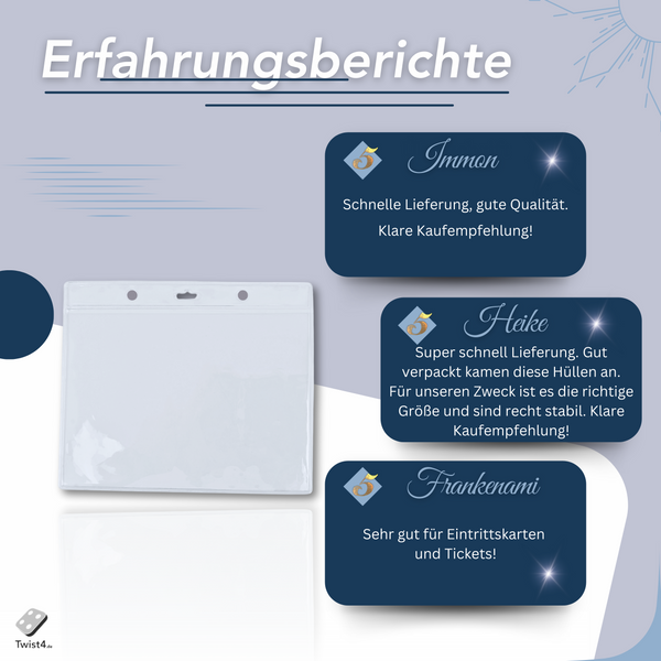 Ausweishülle DIN A6 (148 x 105 mm) - Querformat - twist4®