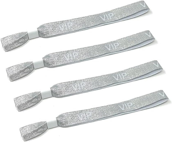 Twist4 VIP Stoff Einlassbänder - silber / weiß