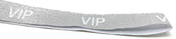 Twist4 VIP Stoff Einlassbänder - silber / weiß