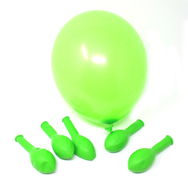 50 x Balloons - apple green / white
