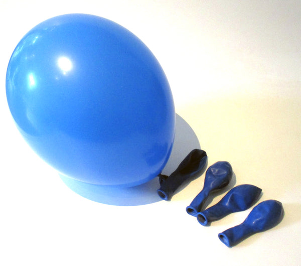 50 x Luftballons - blau / weiß