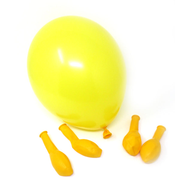 Luftballons - gelb / weiß im SET - 50 Stück