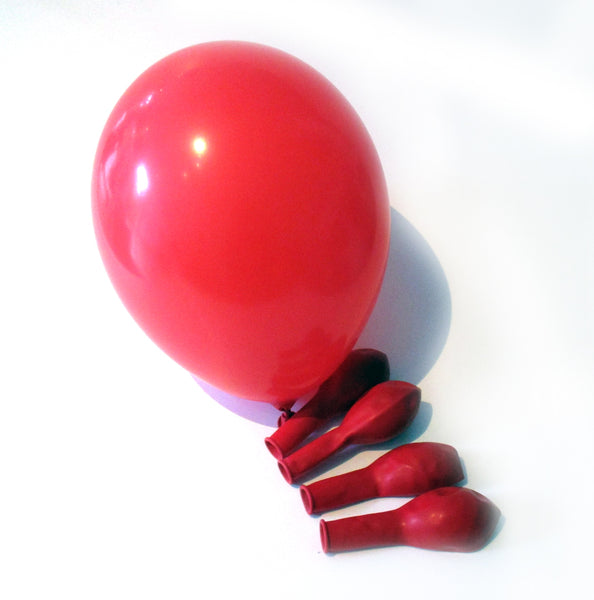 Luftballons - rot / weiß im SET - 50 Stück